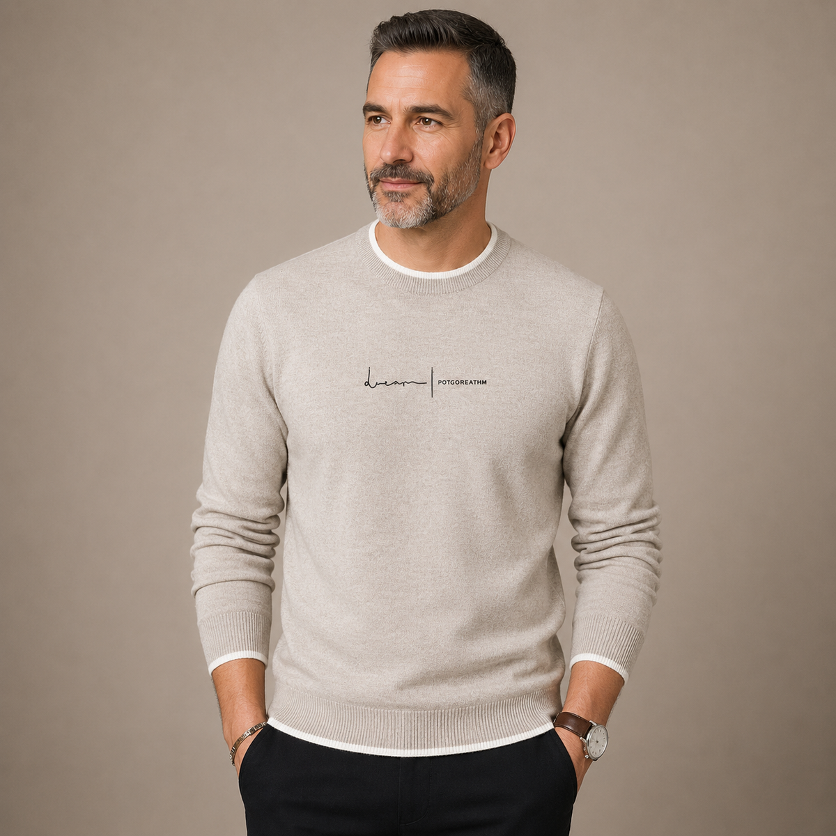 Herrenpullover Lean