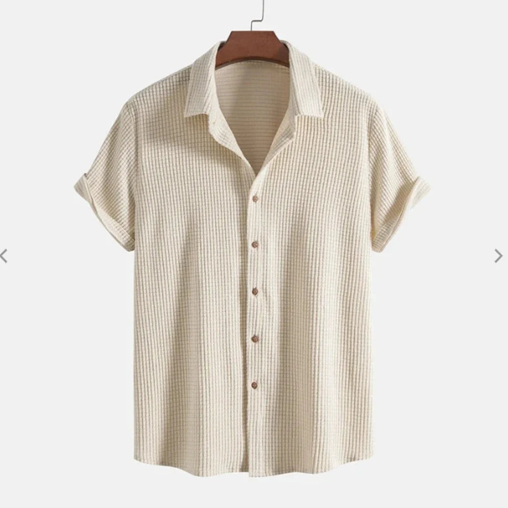 Herren-Casualhemd Apricot