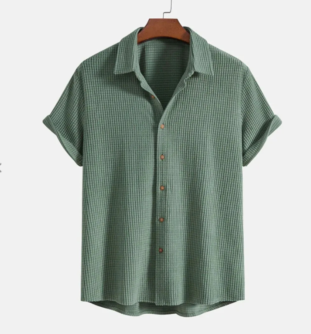 Herren-Casualhemd Apricot