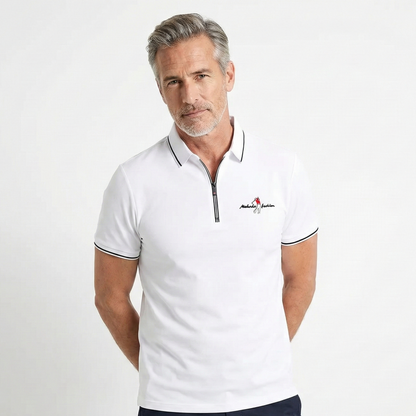 Herren-Poloshirt Reißverschluss