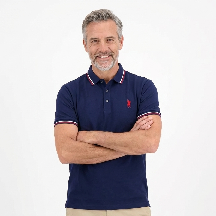 Herren-Poloshirt Wind