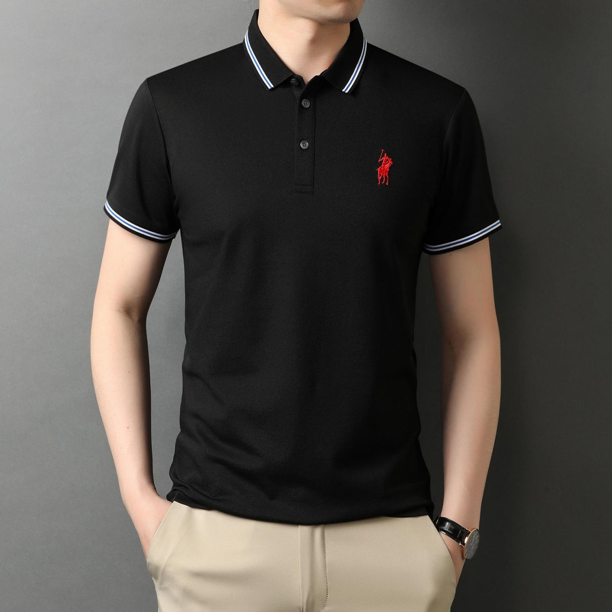 Herren-Poloshirt Wind