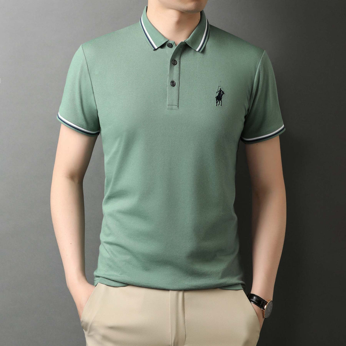 Herren-Poloshirt Wind
