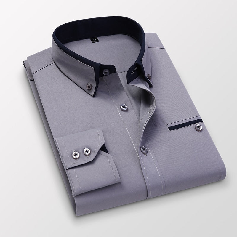 Herren-Businesshemd Plus Size Carino