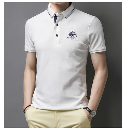 Herren-Poloshirt Horse