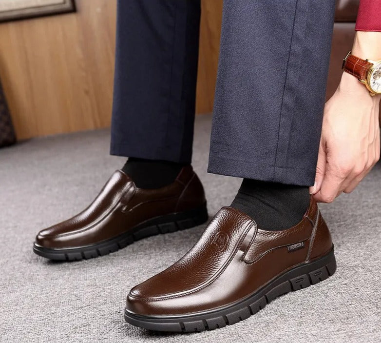 Herren-Businessschuh Echtleder