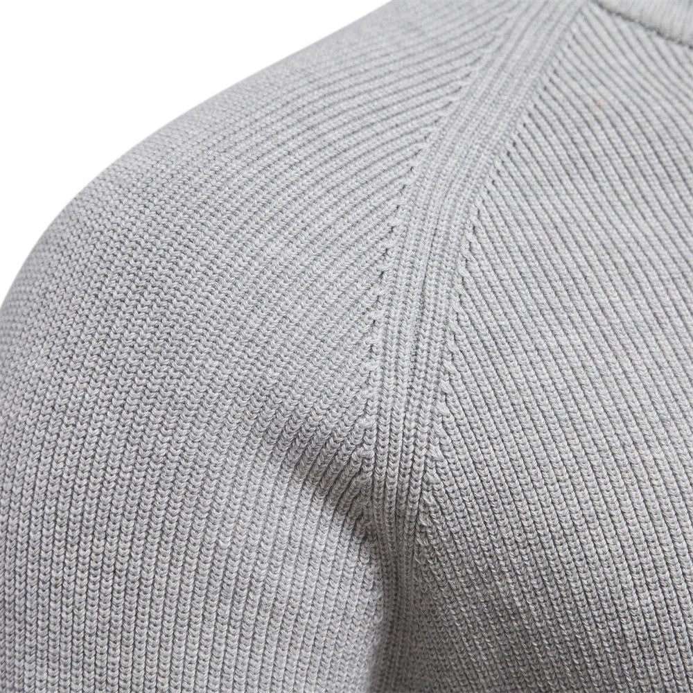 Herrenpullover mit Reißverschluss Baumwolle