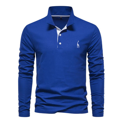 Herren-Poloshirt Langarm