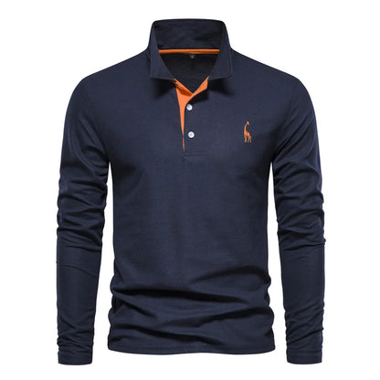 Herren-Poloshirt Langarm