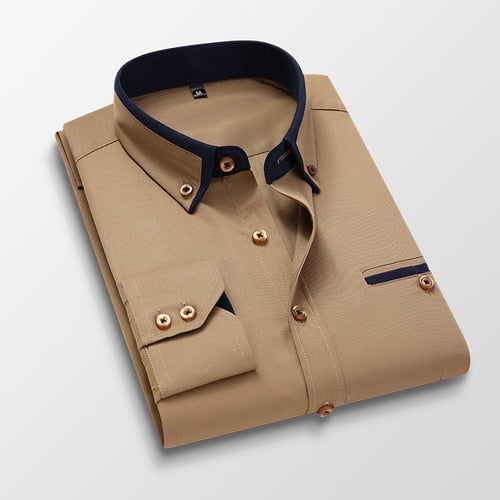 Herren-Businesshemd Plus Size Carino