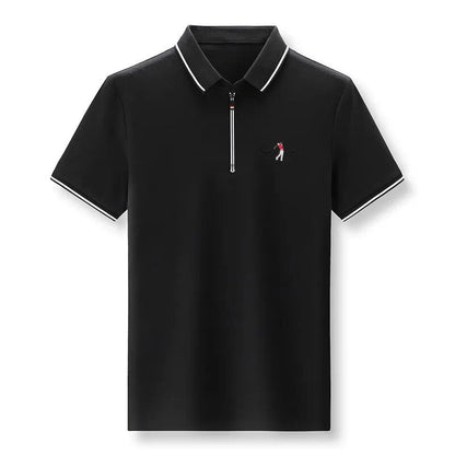Herren-Poloshirt Reißverschluss