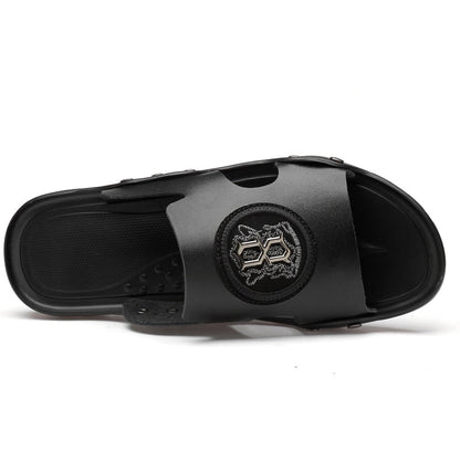 Herren-Ledersandale Slip