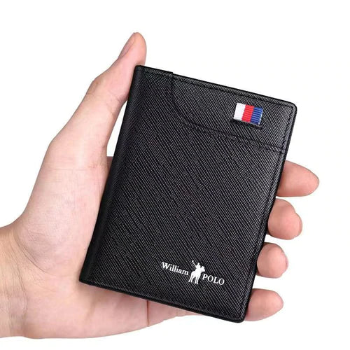 Schmale Lederbrieftasche Willian Polo